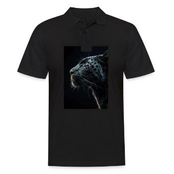 Panthers Panther - Männer Poloshirt - Schwarz - Vorne - Kai (181cm)