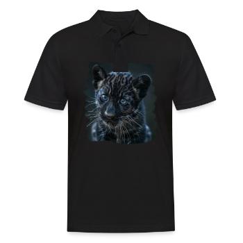 Panthers Panther - Männer Poloshirt - Schwarz - Vorne - Kai (181cm)