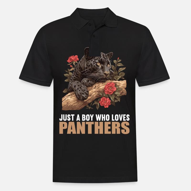 Panthers Panther - Männer Poloshirt - Schwarz
