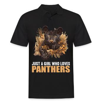 Panthers Panther - Männer Poloshirt - Schwarz - Vorne - Kai (181cm)