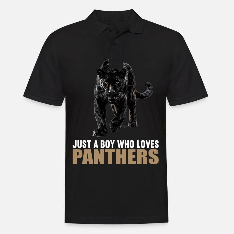 Panthers Panther - Männer Poloshirt - Schwarz