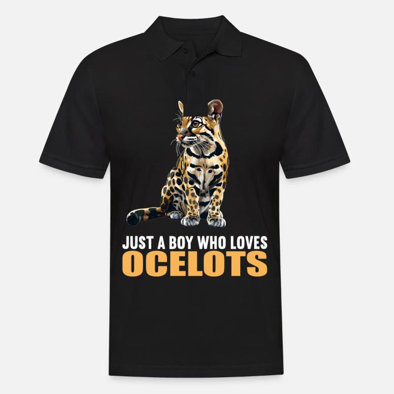 Ocelots Ocelot - Männer Poloshirt - Schwarz