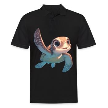 Sea Turtle Meeresschildkröten Meeresschildkröte - Männer Poloshirt - Schwarz - Vorne - Kai (181cm)
