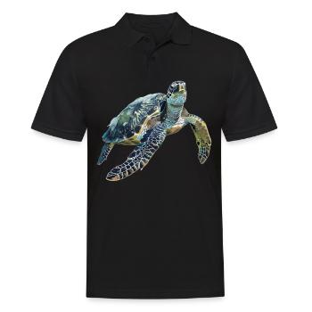 Sea Turtle Meeresschildkröten Meeresschildkröte - Männer Poloshirt - Schwarz - Vorne - Kai (181cm)