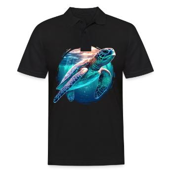 Sea Turtle Meeresschildkröten Meeresschildkröte - Männer Poloshirt - Schwarz - Vorne - Kai (181cm)