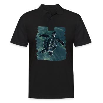 Tortue de mer Meeresschildkröten Meeresschildkröte - Polo Homme - noir - Devant - Kai (181cm)