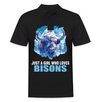 Bisons Bison - Men's Polo Shirt - black - Front - Kai (181cm)