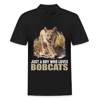 Bobcats Rotluchse Rotluchs Luchs - Männer Poloshirt - Schwarz - Vorne - Kai (181cm)