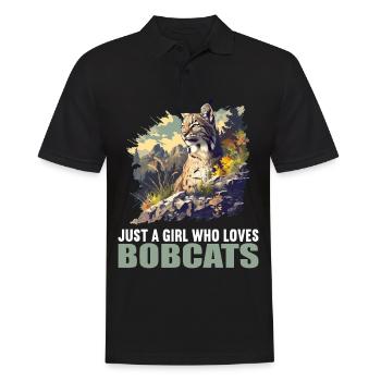 Bobcats Rotluchse Rotluchs Luchs - Männer Poloshirt - Schwarz - Vorne - Kai (181cm)