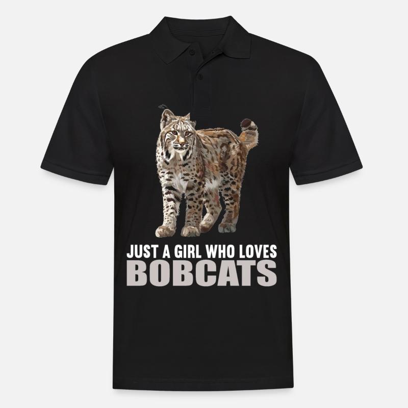 Bobcats Rotluchse Rotluchs Luchs - Männer Poloshirt - Schwarz