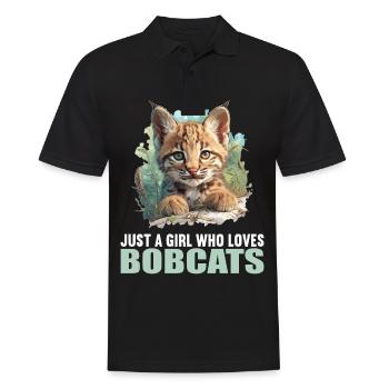 Bobcats Rotluchse Rotluchs Luchs - Männer Poloshirt - Schwarz - Vorne - Kai (181cm)