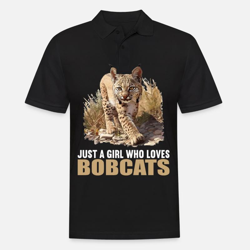 Bobcats Rotluchse Rotluchs Luchs - Männer Poloshirt - Schwarz