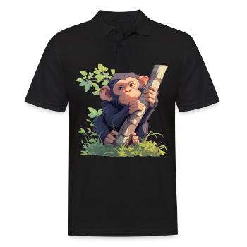 Bonobos Bonobo - Men's Polo Shirt - black - Front - Kai (181cm)