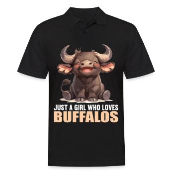 Buffalos Buffalo Büffel - Männer Poloshirt - Schwarz - Vorne - Kai (181cm)