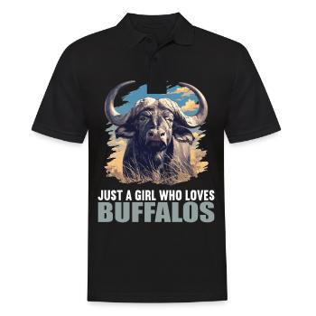 Buffalos Buffalo Büffel - Männer Poloshirt - Schwarz - Vorne - Kai (181cm)