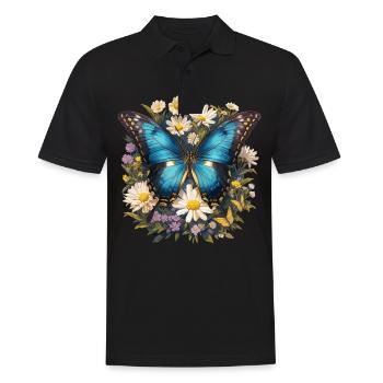 papillon papillons papillon papillon - Polo Homme - noir - Devant - Kai (181cm)