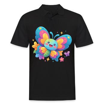 papillon papillons papillon papillon - Polo Homme - noir - Devant - Kai (181cm)