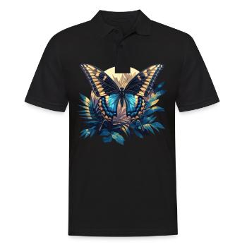 papillon papillons papillon papillon - Polo Homme - noir - Devant - Kai (181cm)