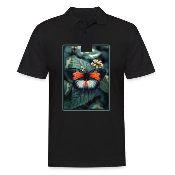 papillon papillons papillon papillon - Polo Homme - noir - Devant - Kai (181cm)