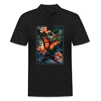 papillon papillons papillon papillon - Polo Homme - noir - Devant - Kai (181cm)