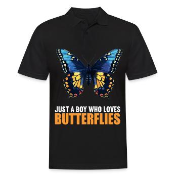 papillon papillons papillon papillon - Polo Homme - noir - Devant - Kai (181cm)