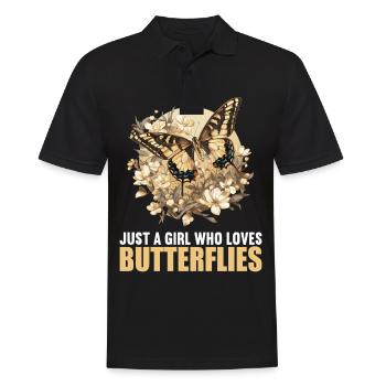 papillon papillons papillon papillon - Polo Homme - noir - Devant - Kai (181cm)