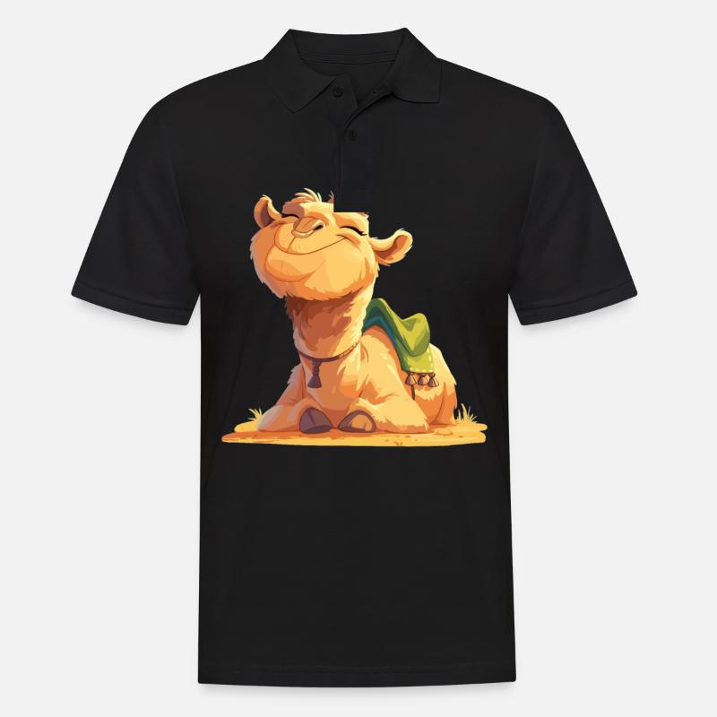 Camel Kamele Kamel - Männer Poloshirt - Schwarz