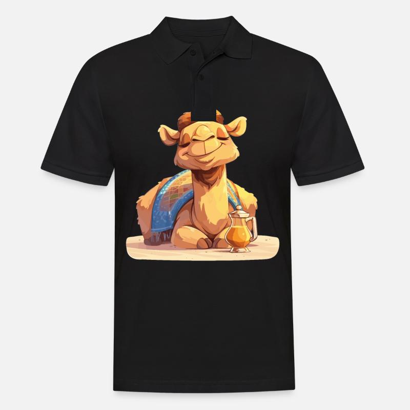 Camel Kamele Kamel - Männer Poloshirt - Schwarz