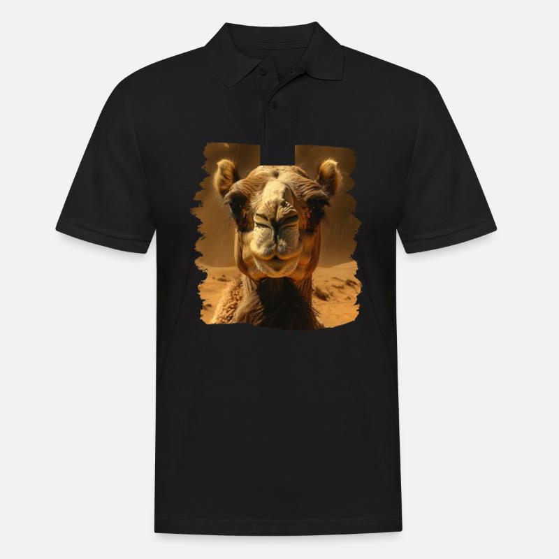 Camel Kamele Kamel - Männer Poloshirt - Schwarz