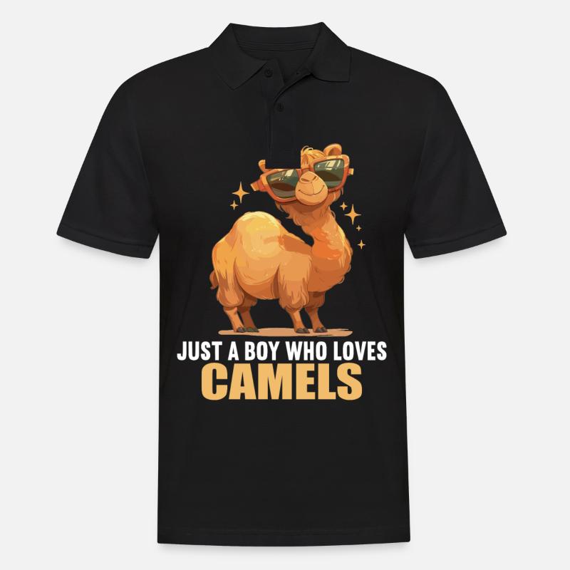 Camel Kamele Kamel - Männer Poloshirt - Schwarz