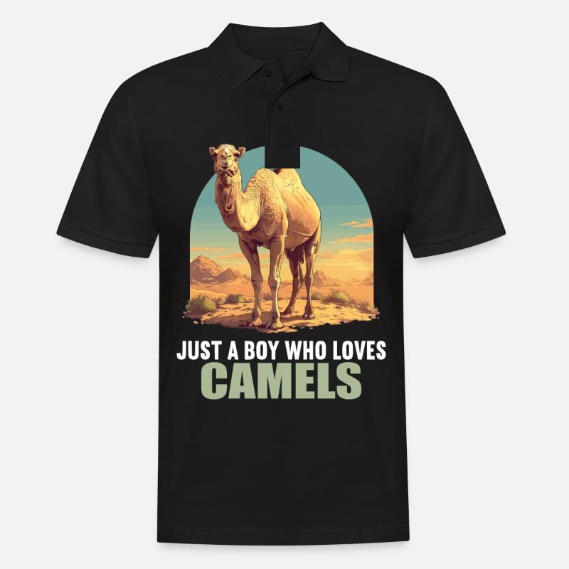 Camel Kamele Kamel - Männer Poloshirt - Schwarz