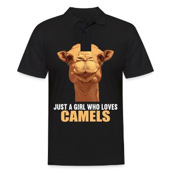 Camel Kamele Kamel - Männer Poloshirt - Schwarz - Vorne - Kai (181cm)