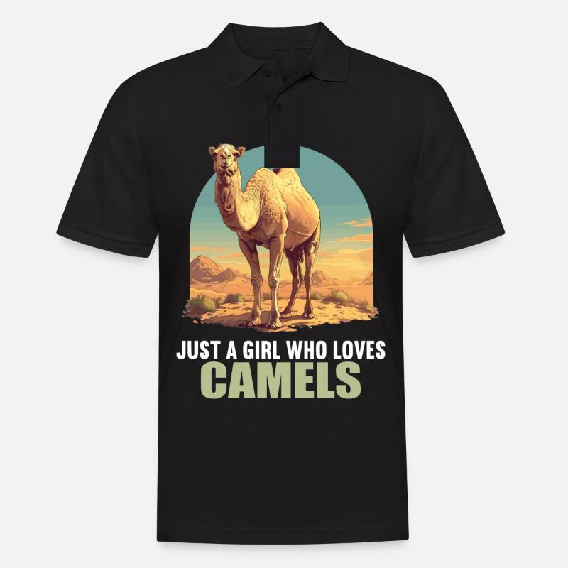 Camel Kamele Kamel - Männer Poloshirt - Schwarz