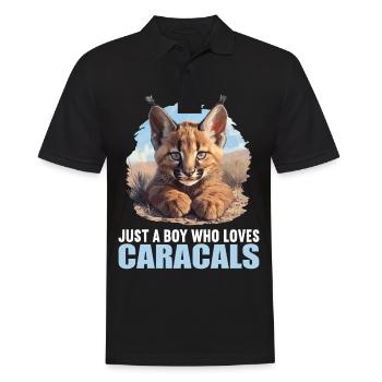 Caracal Karakale Karakal - Men's Polo Shirt - black - Front - Kai (181cm)