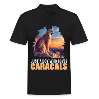 Caracal Karakale Karakal - Men's Polo Shirt - black - Front - Kai (181cm)