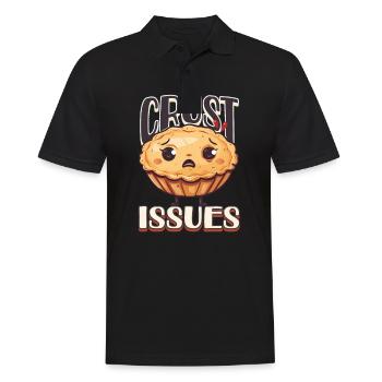 Bake Crust Issues - Men's Polo Shirt - black - Front - Kai (181cm)