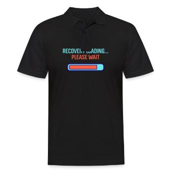 Back Surgery Recovery Loading... Please Wait - Men's Polo Shirt - black - Front - Kai (181cm)