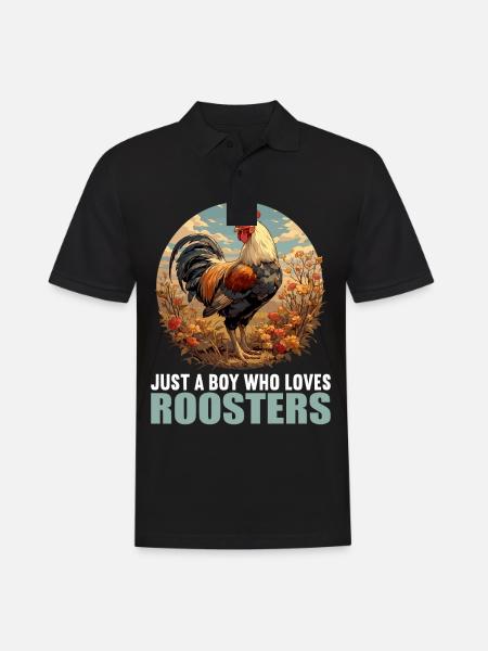 Rooster Roosters Rooster - Men's Polo Shirt - black