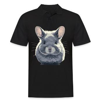 Chinchillas Chinchilla - Männer Poloshirt - Schwarz - Vorne - Kai (181cm)