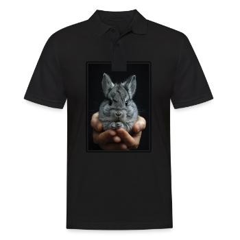 Chinchillas Chinchilla - Männer Poloshirt - Schwarz - Vorne - Kai (181cm)