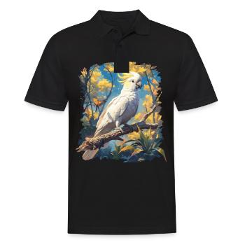 Cacatoès Cacatoès Cacatoès - Polo Homme - noir - Devant - Kai (181cm)