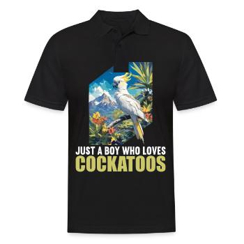 Cacatoès Cacatoès Cacatoès - Polo Homme - noir - Devant - Kai (181cm)