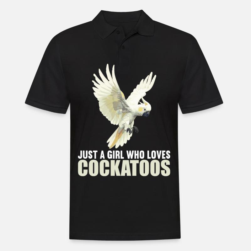 Cacatoès Cacatoès Cacatoès - Polo Homme - noir