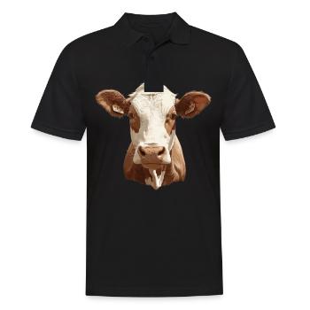 Vaches Vache - Polo Homme - noir - Devant - Kai (181cm)