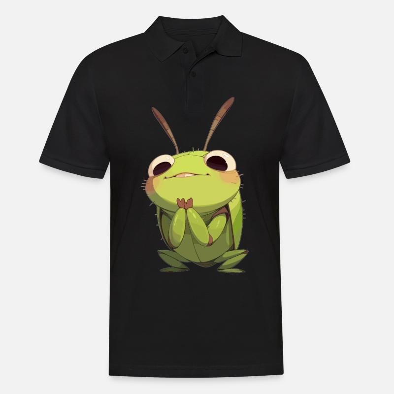 Grillen Grille - Männer Poloshirt - Schwarz