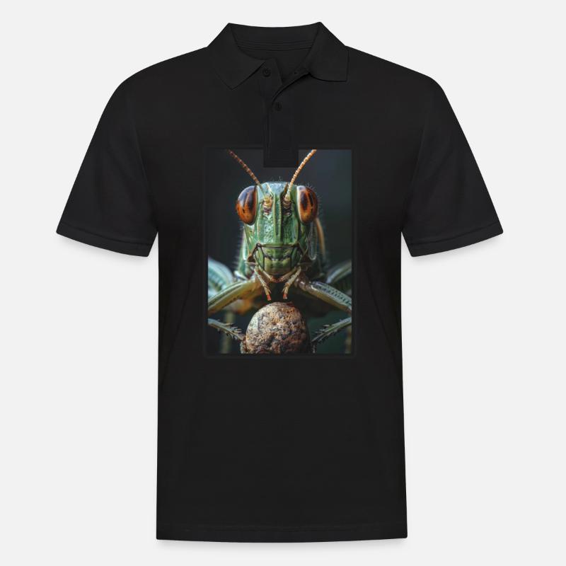 Grillen Grille - Männer Poloshirt - Schwarz