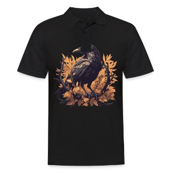 Crows Crow - Men's Polo Shirt - black - Front - Kai (181cm)