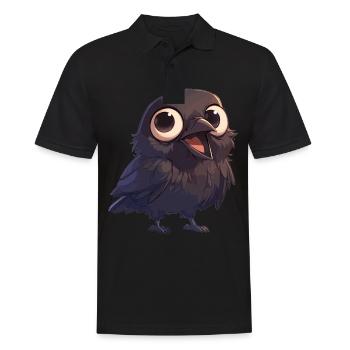 Crows Crow - Men's Polo Shirt - black - Front - Kai (181cm)