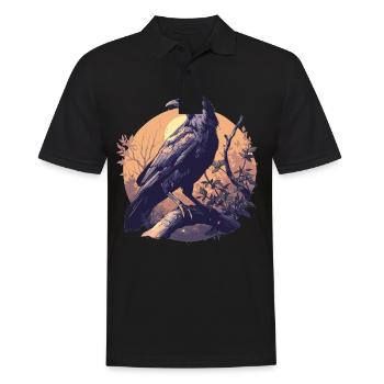 Crows Crow - Men's Polo Shirt - black - Front - Kai (181cm)