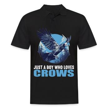 Crows Crow - Men's Polo Shirt - black - Front - Kai (181cm)